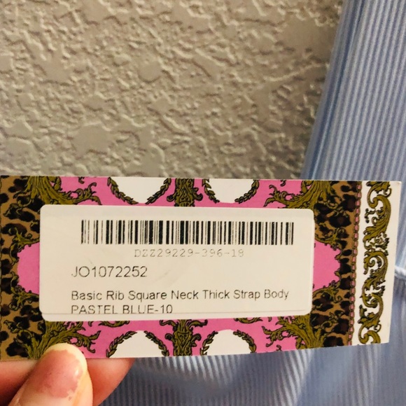 Boohoo Basic Rib Square Neck Thick Strap Bodysuit - Picture 6 of 8